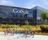 Google-Zentrale mit Fahrrädern