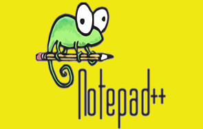 Notepad++ Logo in gelb 