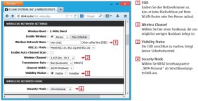 Die wesentlichen Grundeinstellungen aller WLAN-Router sind identisch. Manche Verwaltungsoberflächen, hier die eines D-Link AC1750, lassen sich allerdings nicht auf Deutsch umstellen.