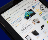 Amazon Website auf Tablet