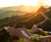 Sonnenuntergang an der Chinesischen Mauer