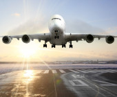 Flugzeug bei der Landung