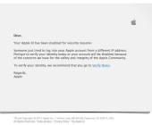 Ihre Apple-ID wurde angeblich blockiert