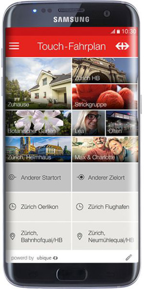 Mit der neuen SBB App in zwei Klicks zum Billett. 