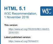 HTML 5.1 ist fertig