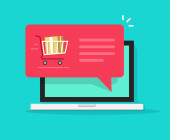 push-notofication-laptop-mit-warenkorb-hinweis