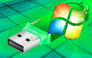 USB-Stick mit Windows-Logo 