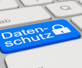 Datenschutz auf einer Computertastatur