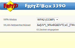 Fritzbox Router WLAN Schlüssel 