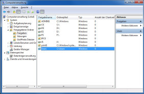 Windows Freigaben