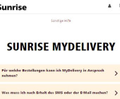 Kunden erhalten ihre Bestellungen mit Sunrise MyDelivery wann und wo sie wollen