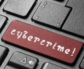 Tastatur mit Cybercrime-Taste