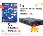 Am 3. Dezember USB 3.0 Reise Docking Station und BackUp Maker gewinnen