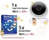 Am 4. Dezember Logi Circle Kamera und BackUp Maker gewinnen