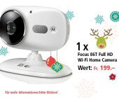 Am 5. Dezember Focus 86T Full HD Wi-Fi Home Camera gewinnen