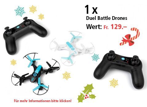Am 6. Dezember DUEL Battle Drones gewinnen Am 6. Dezember DUEL Battle Drones gewinnen