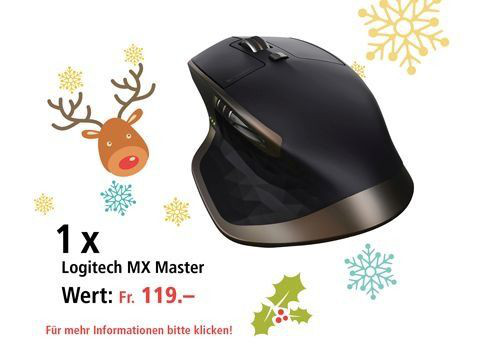 Am 8. Dezember Maus Logitech MX Master gewinnen Am 8. Dezember Maus Logitech MX Master gewinnen