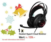 Am 11. Dezember GHyperX Cloud Revolver Gamer-Headset gewinnen