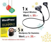 Am 12. Dezember In-ear Kopfhörer und WordPress für Dummies gewinnen