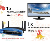 Am 18. Dezember einen Linksys WRT1900ACS Dual-Band WI-FI Router und Medion Monitor gewinnen