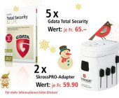 Am 19. Dezember einen Skross PRO-Reiseadapter und G DATA Total Security 2017 gewinnen