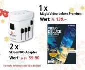 Am 22. Dezember Skross PRO Adapter und MAGIX Video deluxe Premium gewinnen