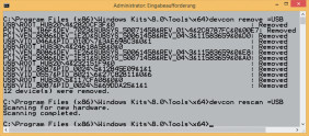 USB-Probleme lösen: Das System-Tool Devcon setzt bei Bedarf die USB-Einstellungen von Windows zurück.
