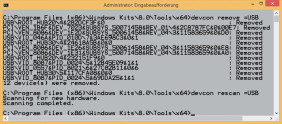 USB-Probleme lösen: Das System-Tool Devcon setzt bei Bedarf die USB-Einstellungen von Windows zurück.