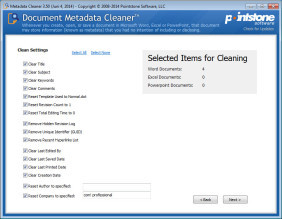 Document Metadata Cleaner