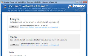 Document Metadata Cleaner 