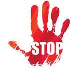 Hand mit Stop