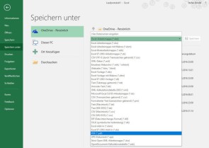 Excel auf dem Tablet 