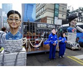 Demonstration in Südkorea