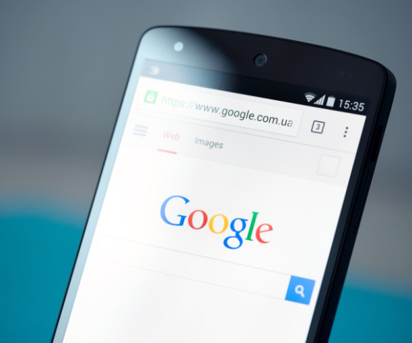 Google auf dem Smartphone 