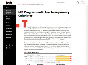 Adtech Gebührenrechner IAB USA