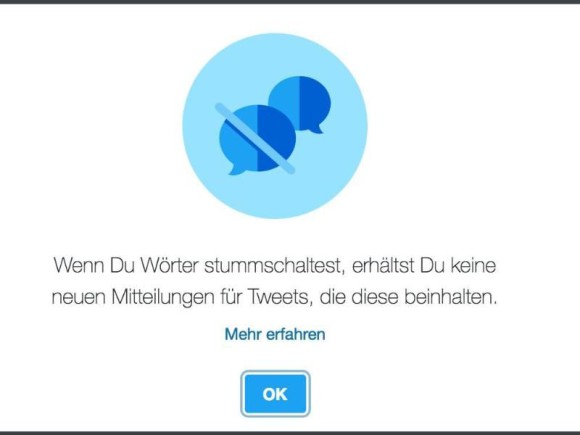 Begriffe auf Twitter ignorieren 