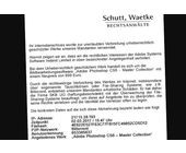 Abmahnung von «Schutt, Waetke Rechtsanwälte» ist eine gefährliche Fälschung