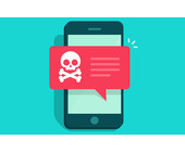 Smartphone mit Malware