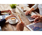 Notebook, Smartphone und Tablet