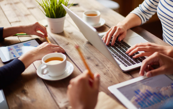 Notebook, Smartphone und Tablet 