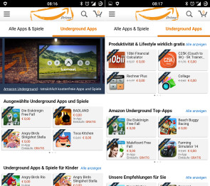 Amazon Underground App-Shop