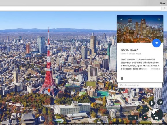Neues Google Earth nun auch als Web-App im Browser 