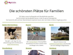 Mit MyKidds kinderfreundliche Ausflugsziele finden 