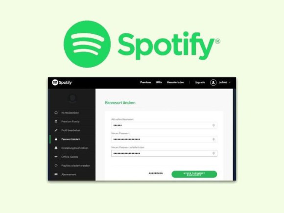 So kann das Spotify-Kennwort geändert werden 