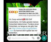 Auch Coop verschenkt keine Gutscheine im Wert von 350 Franken