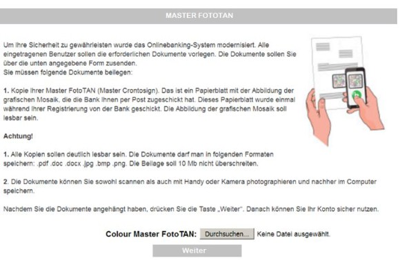 Cyberkriminelle wollen E-Banking Aktivierungsbriefe ergaunern 
