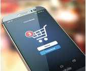 Smartphone mit Mobile Checkout