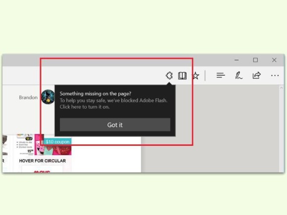 Flash Player trotz Blockierung mit Microsoft Edge weiter nutzen 