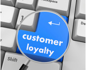 Tastatur Lupe Button customer loyalty
