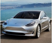 Tesla Model 3 in silber